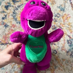Vintage 11” Barney plush only toy